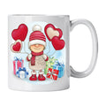 Caneca com Menino de Natal e Balões de Corações | Cucawik