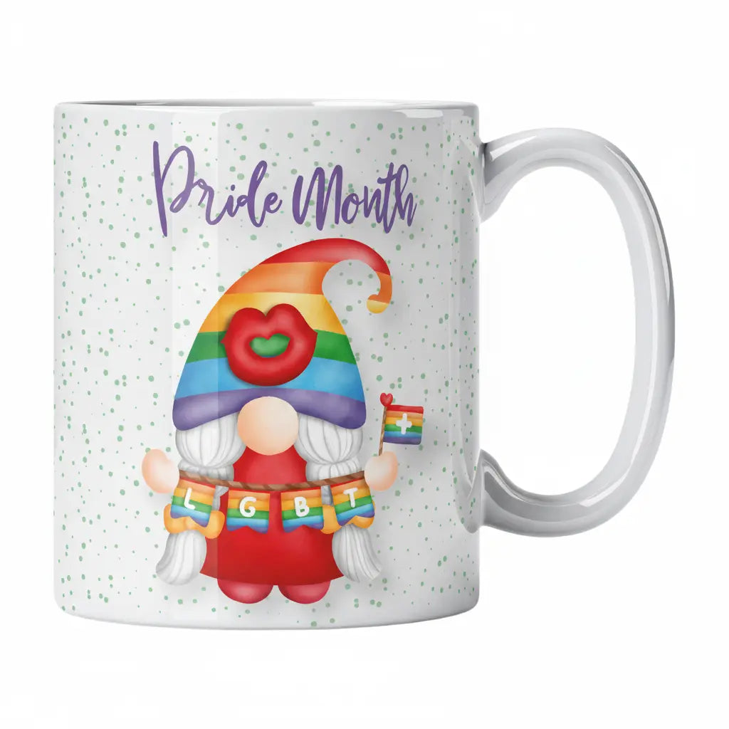 Caneca com Gnomo e Frase "Pride Month" Cucawik - Cucawik