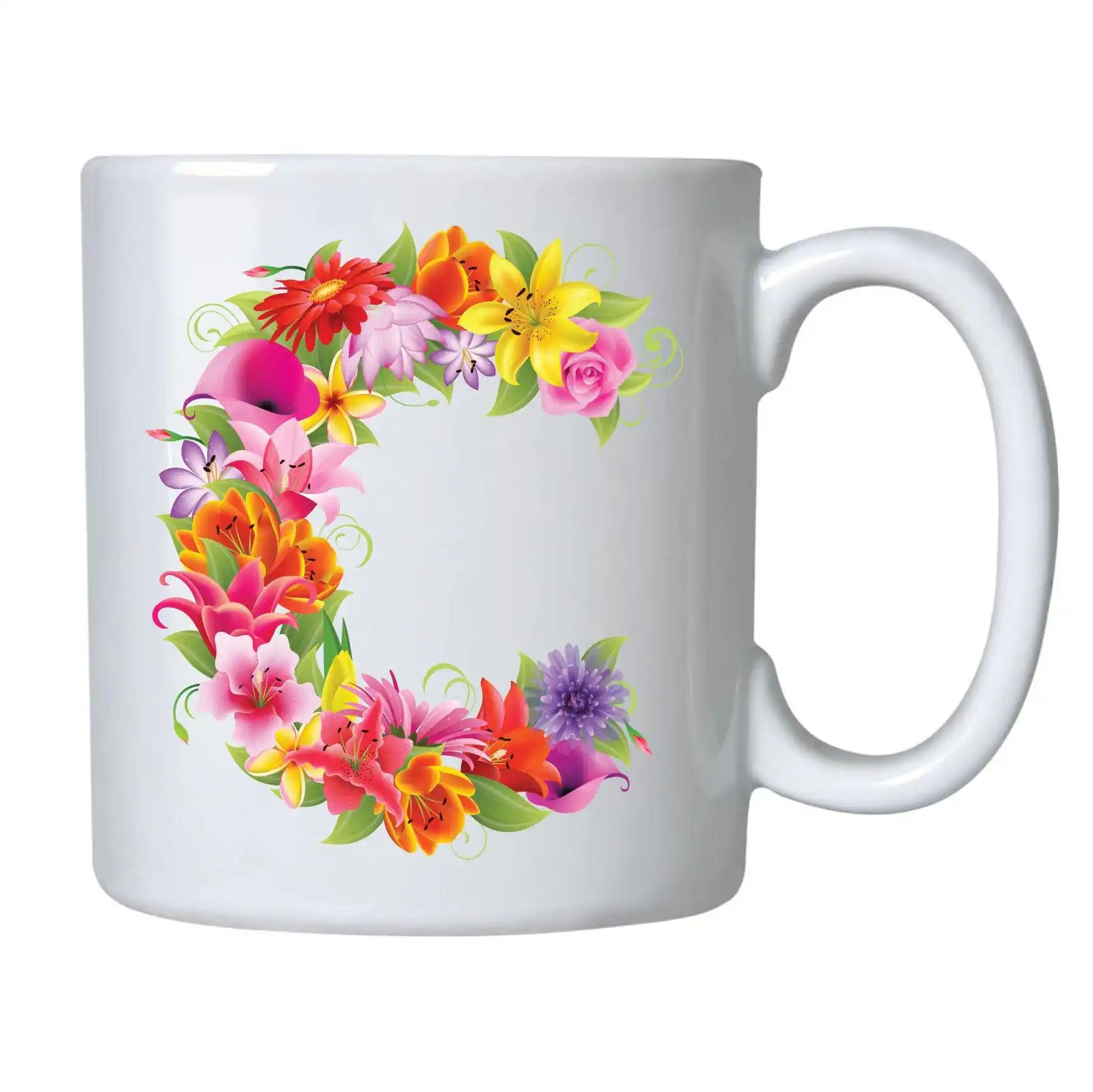 CANECAS LETRAS FLORES - Cucawik