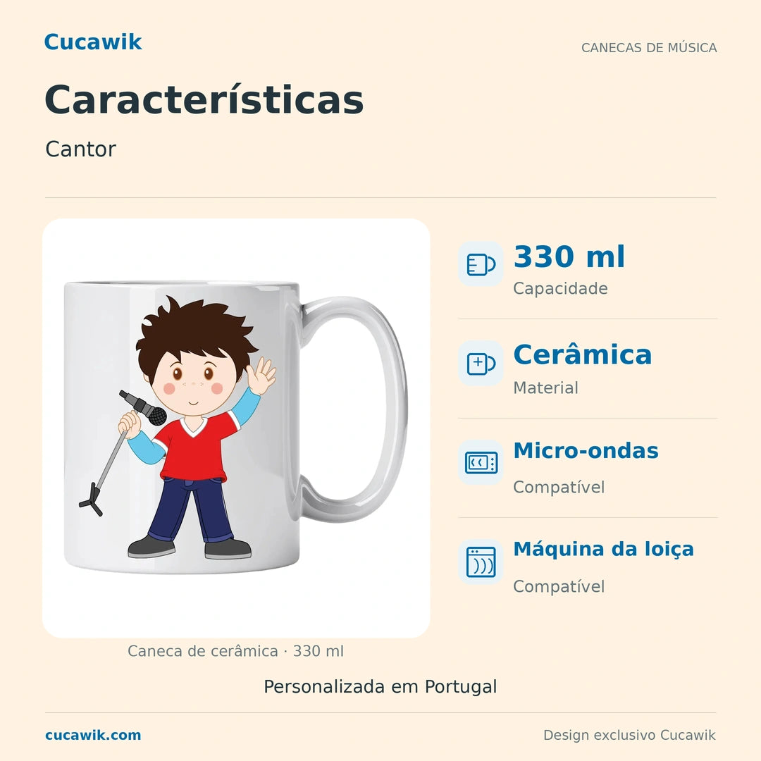 Caneca de Cerâmica Cantor — Características | Cucawik