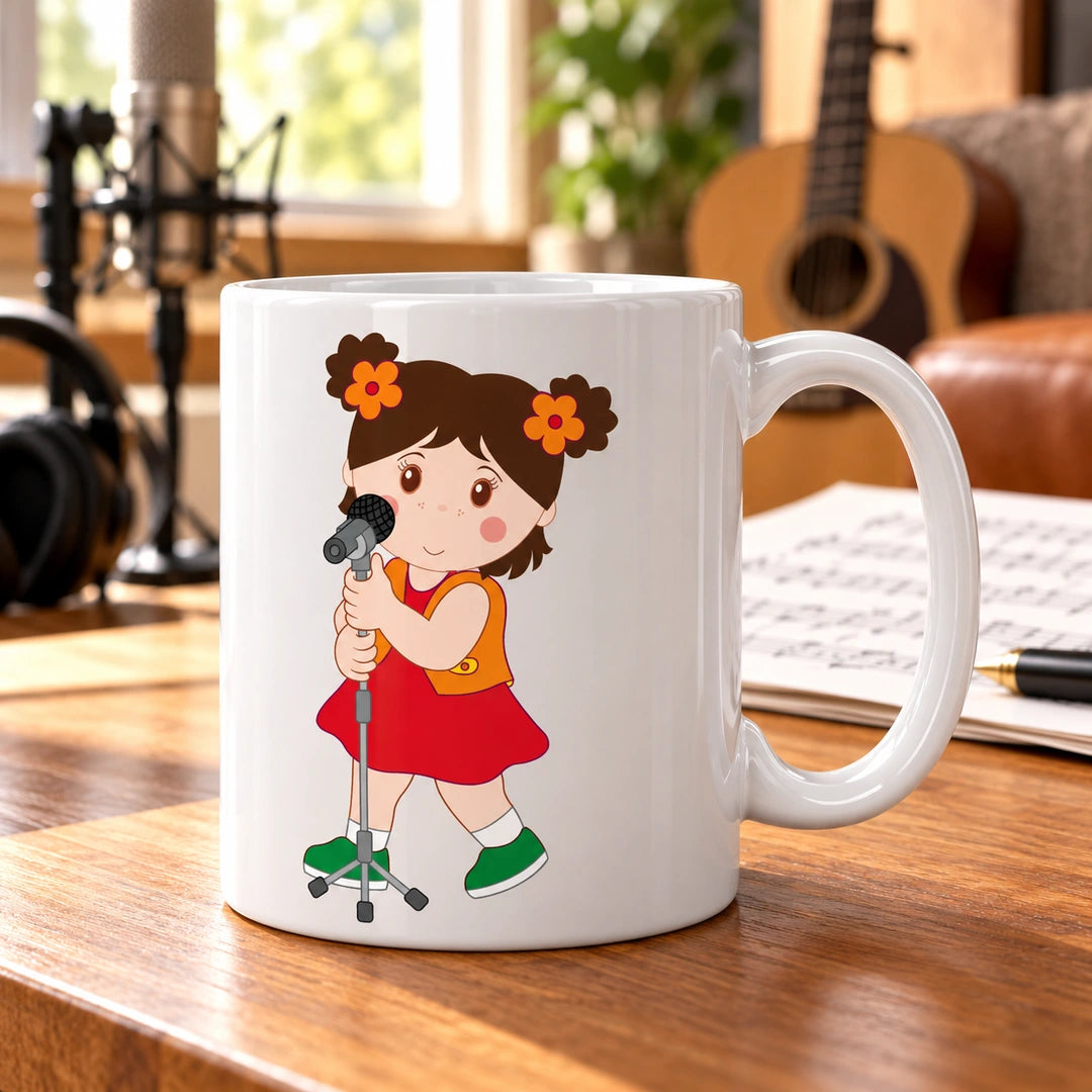 Caneca de Cerâmica Cantora em ambiente lifestyle | Cucawik