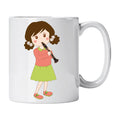 Caneca de Cerâmica Clarinetista Mulher | Cucawik