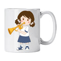 Caneca de Cerâmica Trompetista Mulher | Cucawik