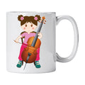Caneca de Cerâmica Violoncelista Mulher | Cucawik