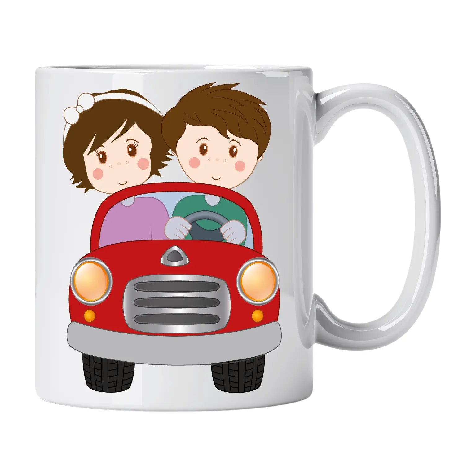 Caneca de Namorados no Carro | Cucawik