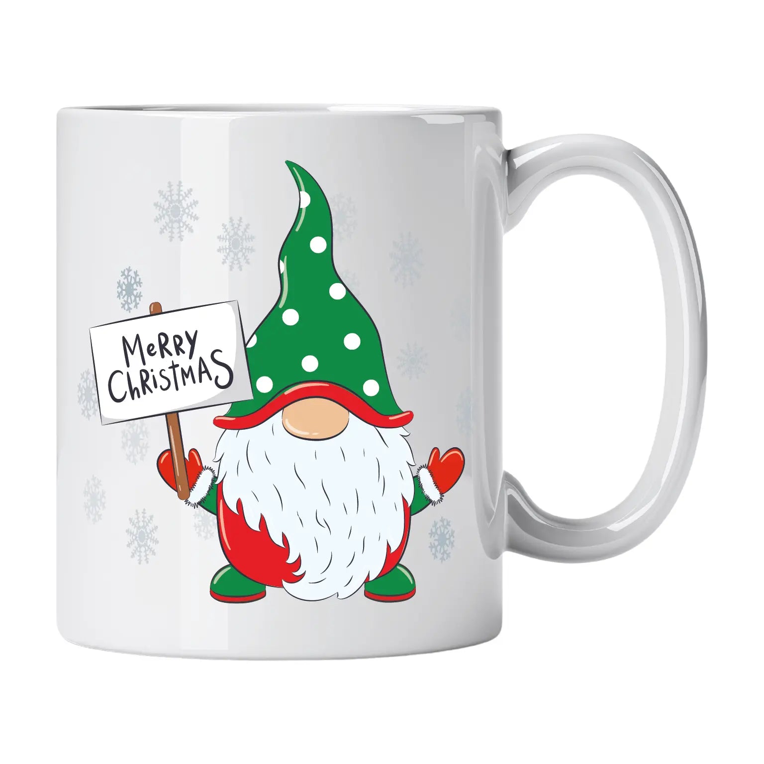 Caneca com Gnomo de Natal e Placa de Natal | Cucawik