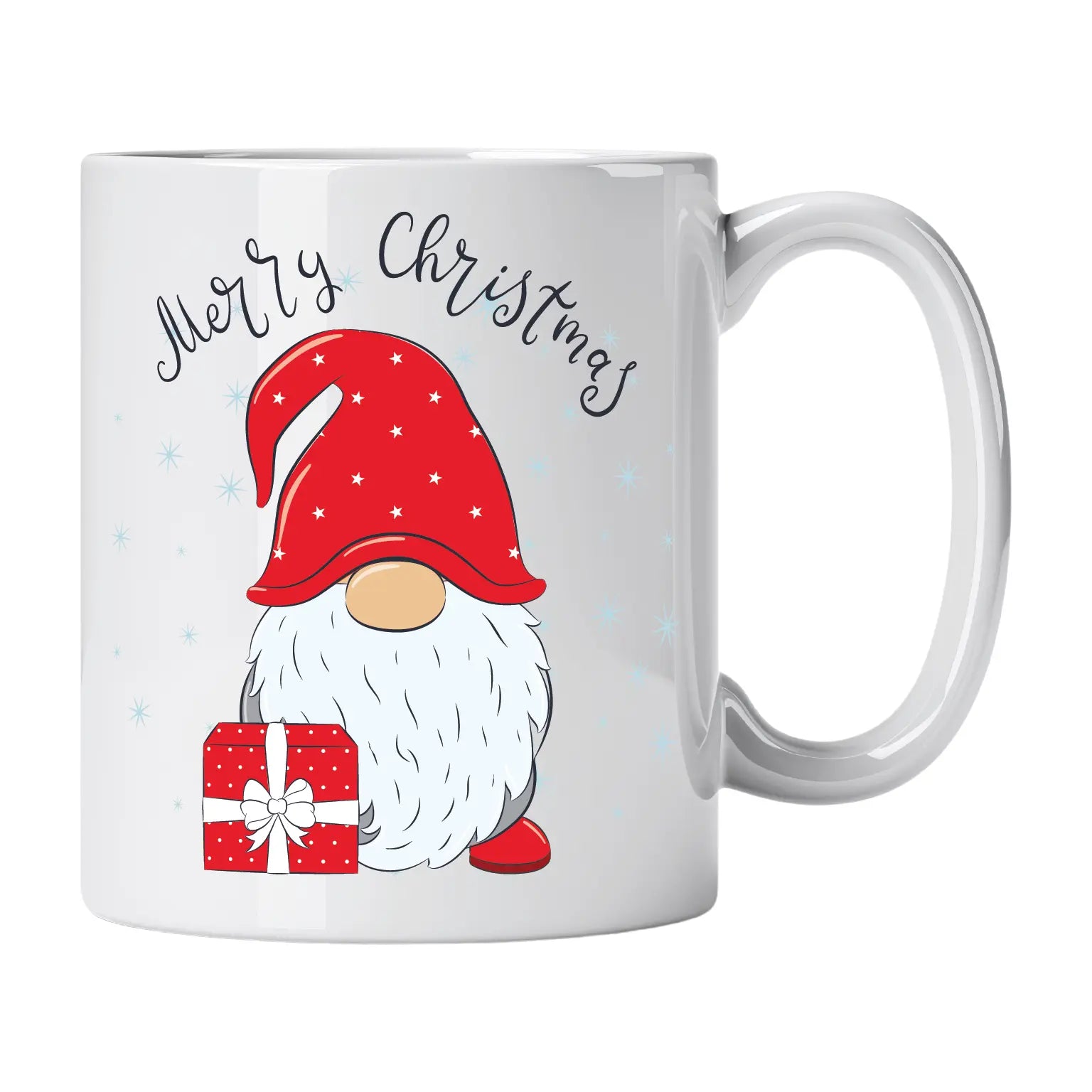 Caneca com Gnomo de Natal e Presente | Cucawik