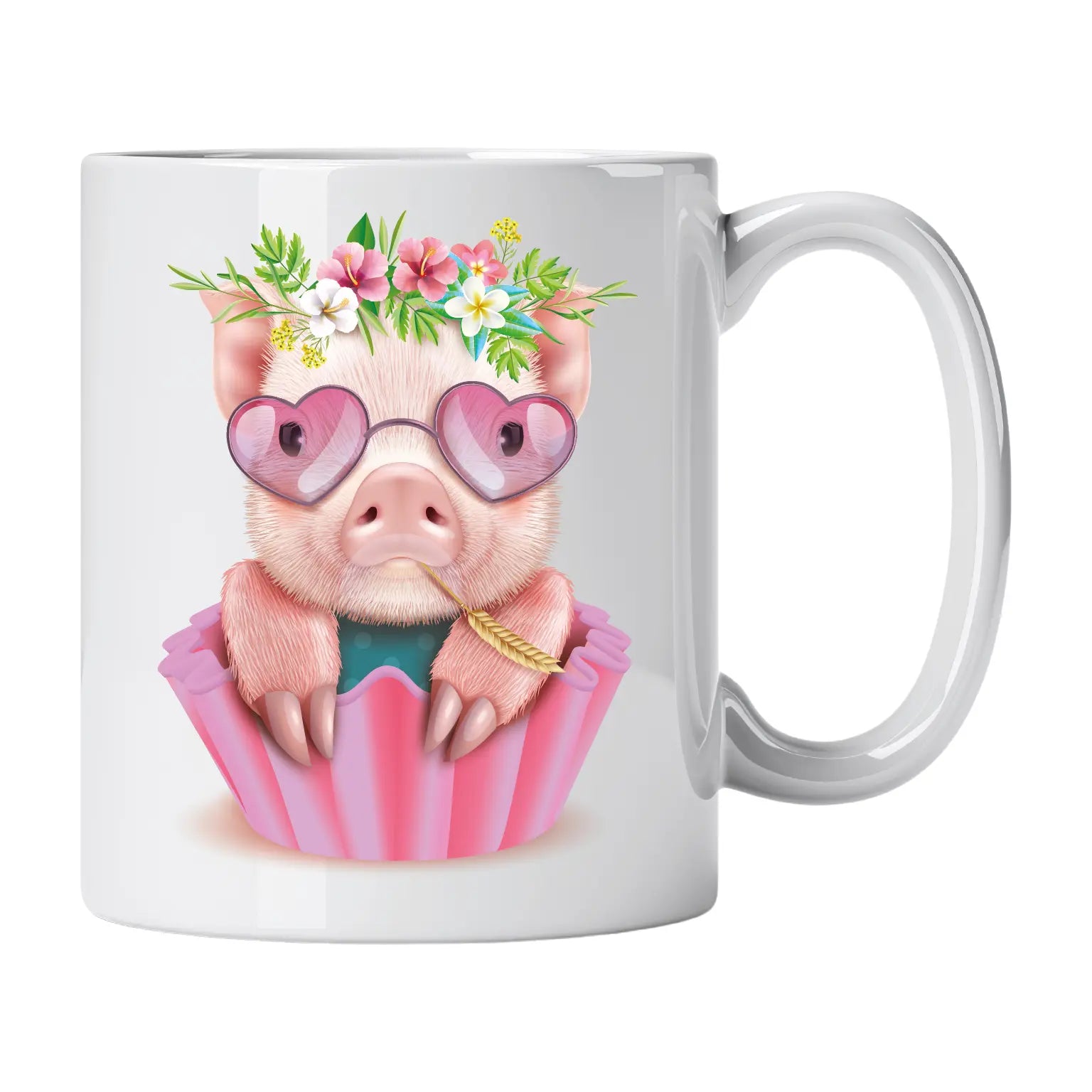 Caneca de Cerâmica Porquinho Fofo | Cucawik
