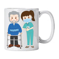 Caneca de Cerâmica Ajudante de Lar Mulher e Utente Homem | Cucawik
