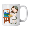 Caneca de Cerâmica Pintora Artista Plástica | Cucawik