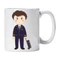 Caneca de Cerâmica Assistente de Bordo Homem | Cucawik
