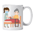 Caneca de Cerâmica Auxiliar de Ação Médica Mulher | Cucawik