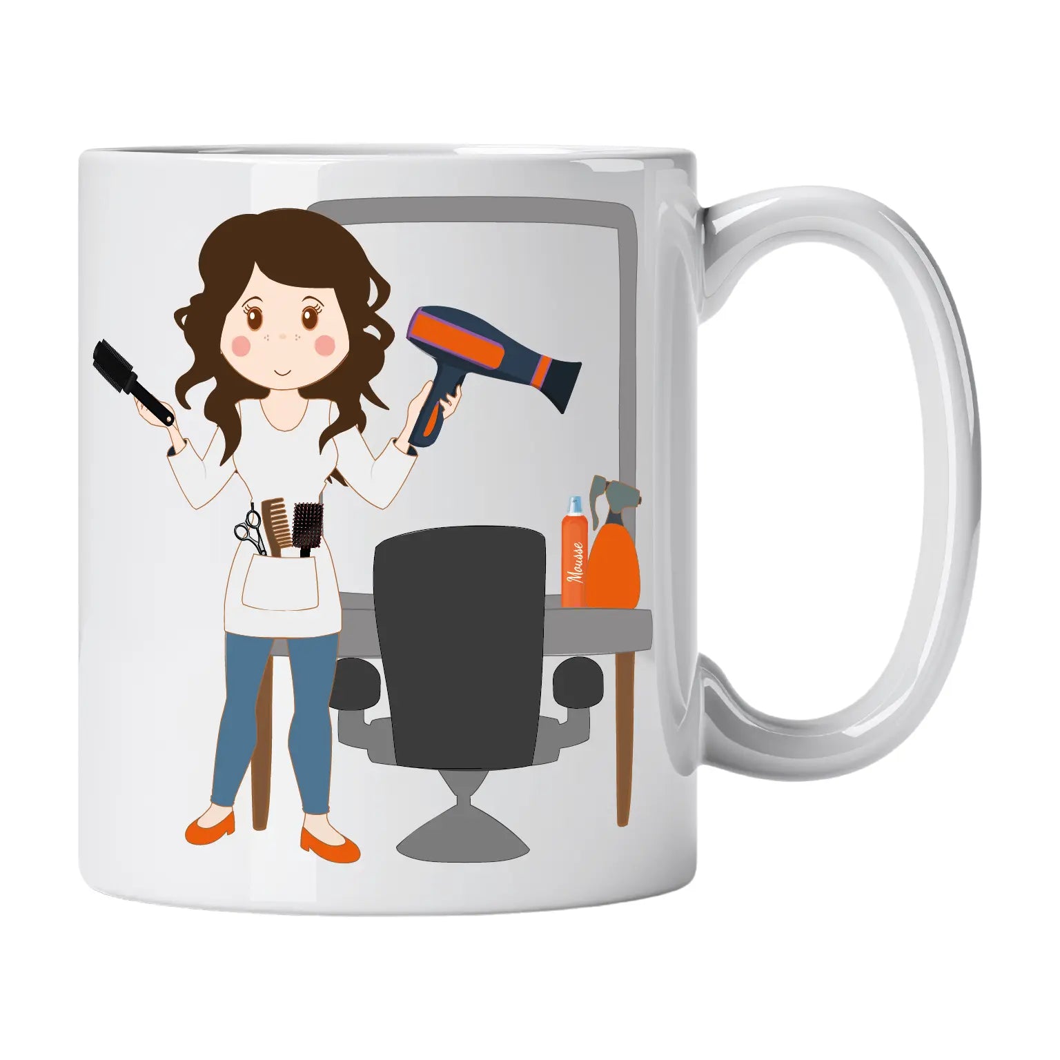 Caneca Cabeleireiro e Cabeleireira Cucawik