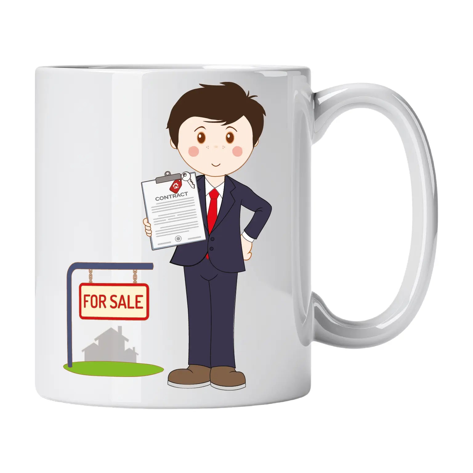 Caneca de Cerâmica Consultor Imobiliário | Cucawik