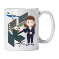 Caneca de Cerâmica Controladora Aérea | Cucawik