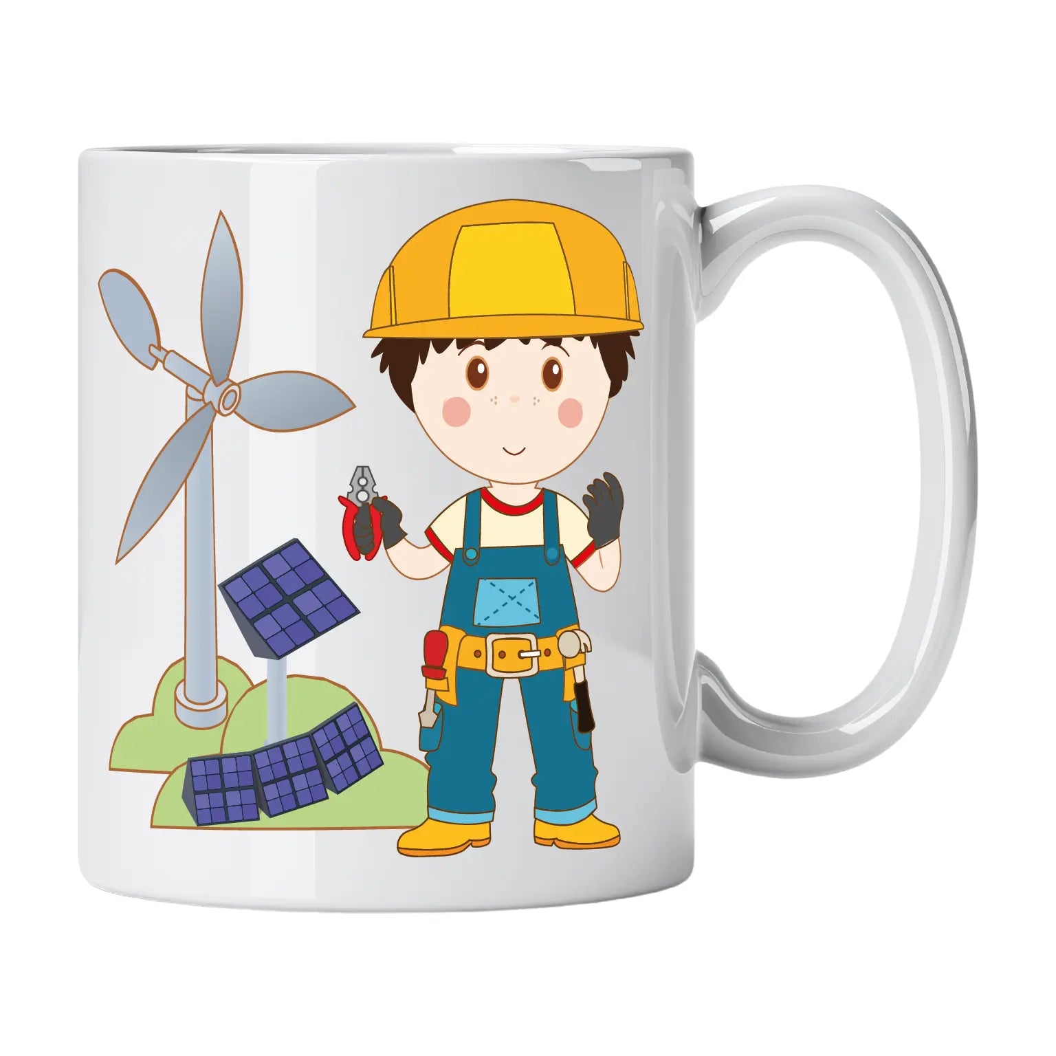 Caneca de Cerâmica Técnico de Energias Renováveis | Cucawik