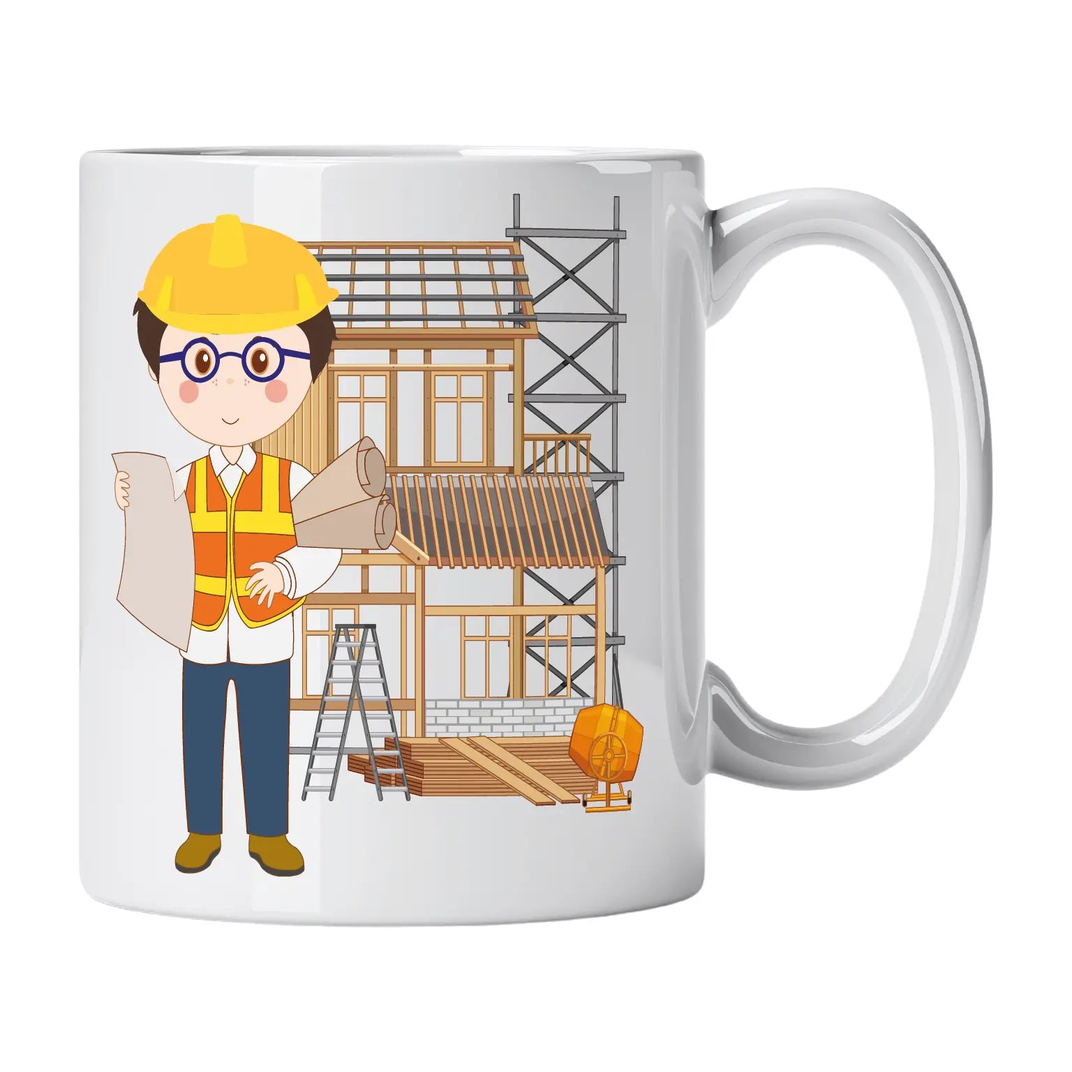 Caneca de Cerâmica Engenheiro Civil | Cucawik