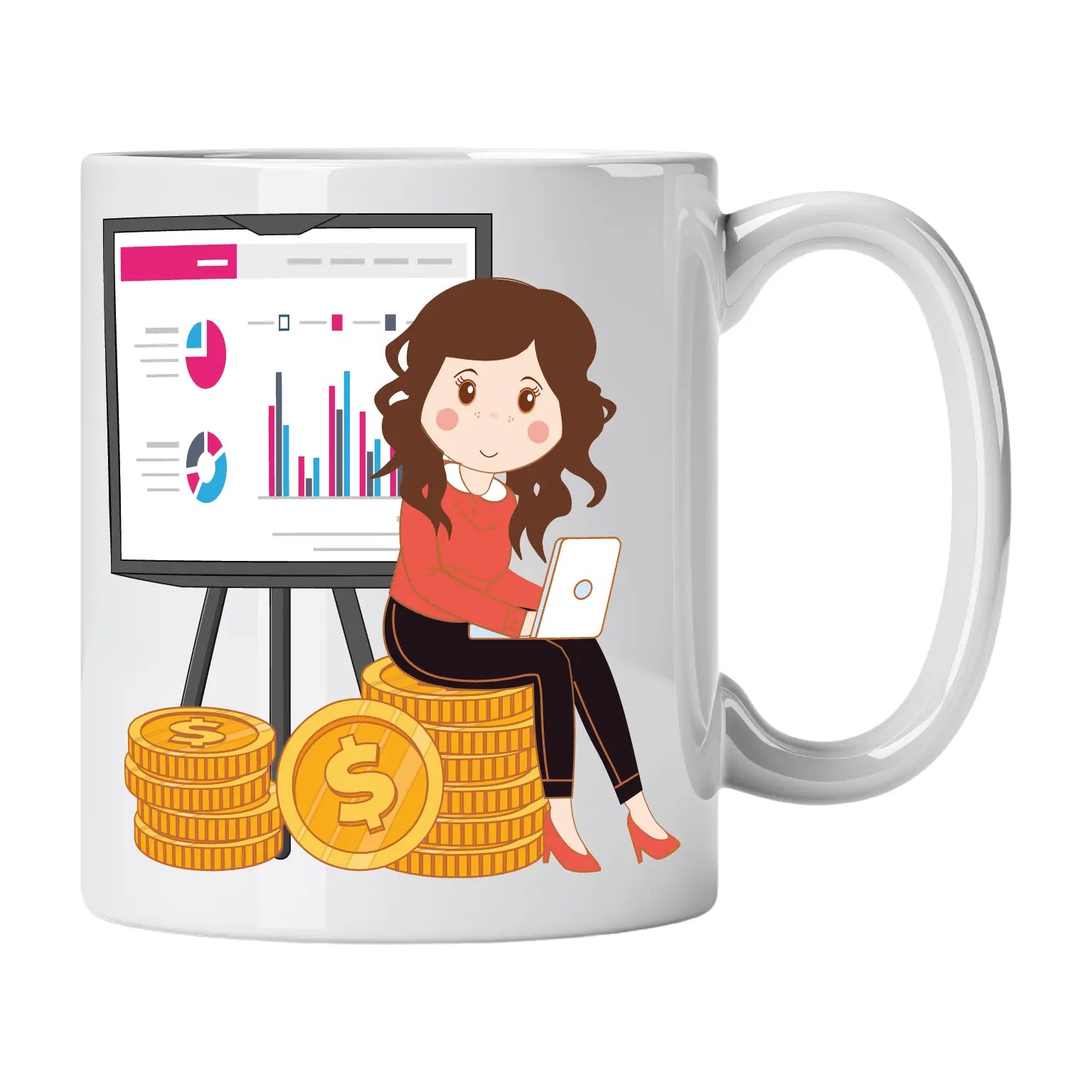 Caneca de Cerâmica Gestora de Contabilidade | Cucawik