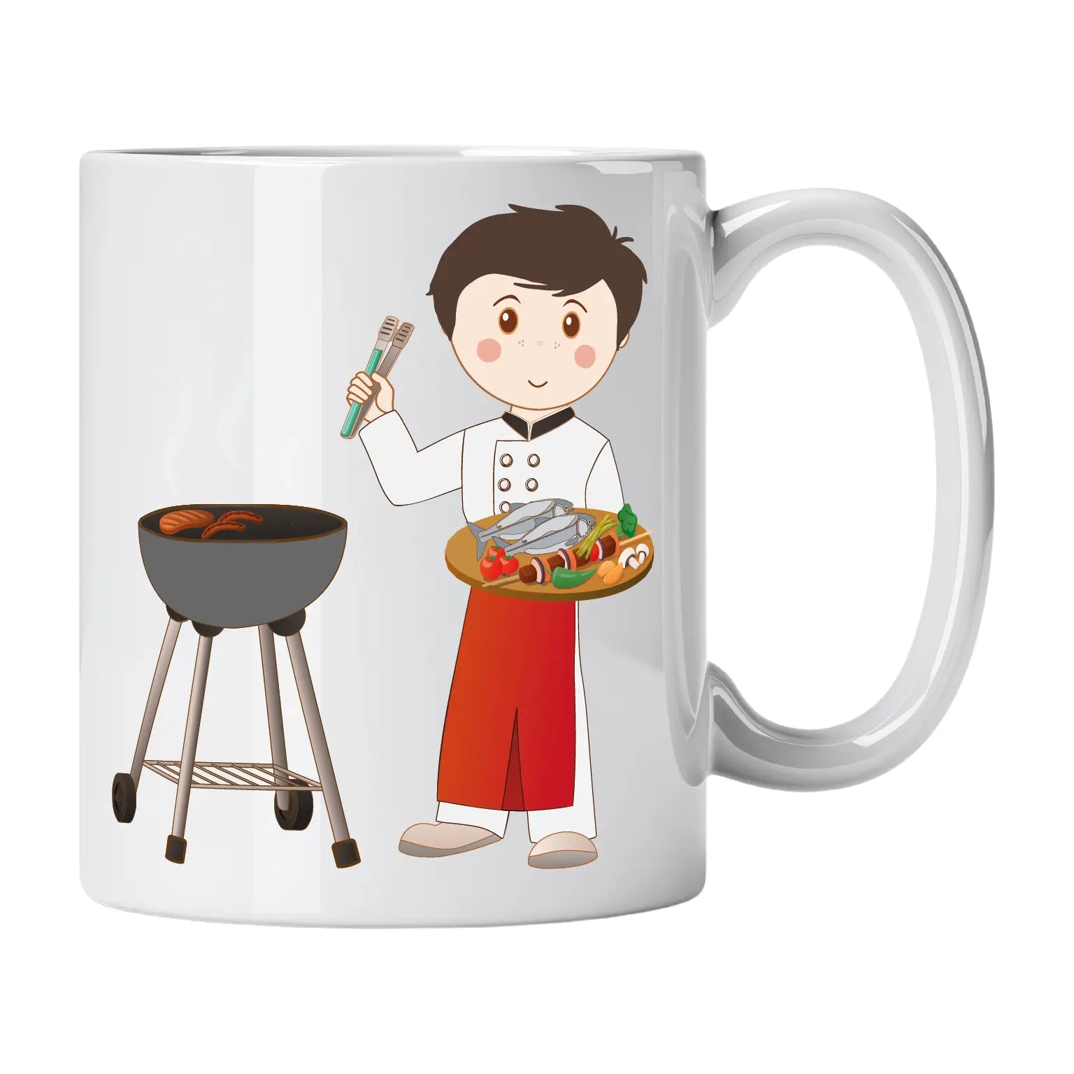 Caneca de Cerâmica Churrasqueiro | Cucawik