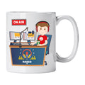 Caneca de Cerâmica Locutor de Rádio | Cucawik