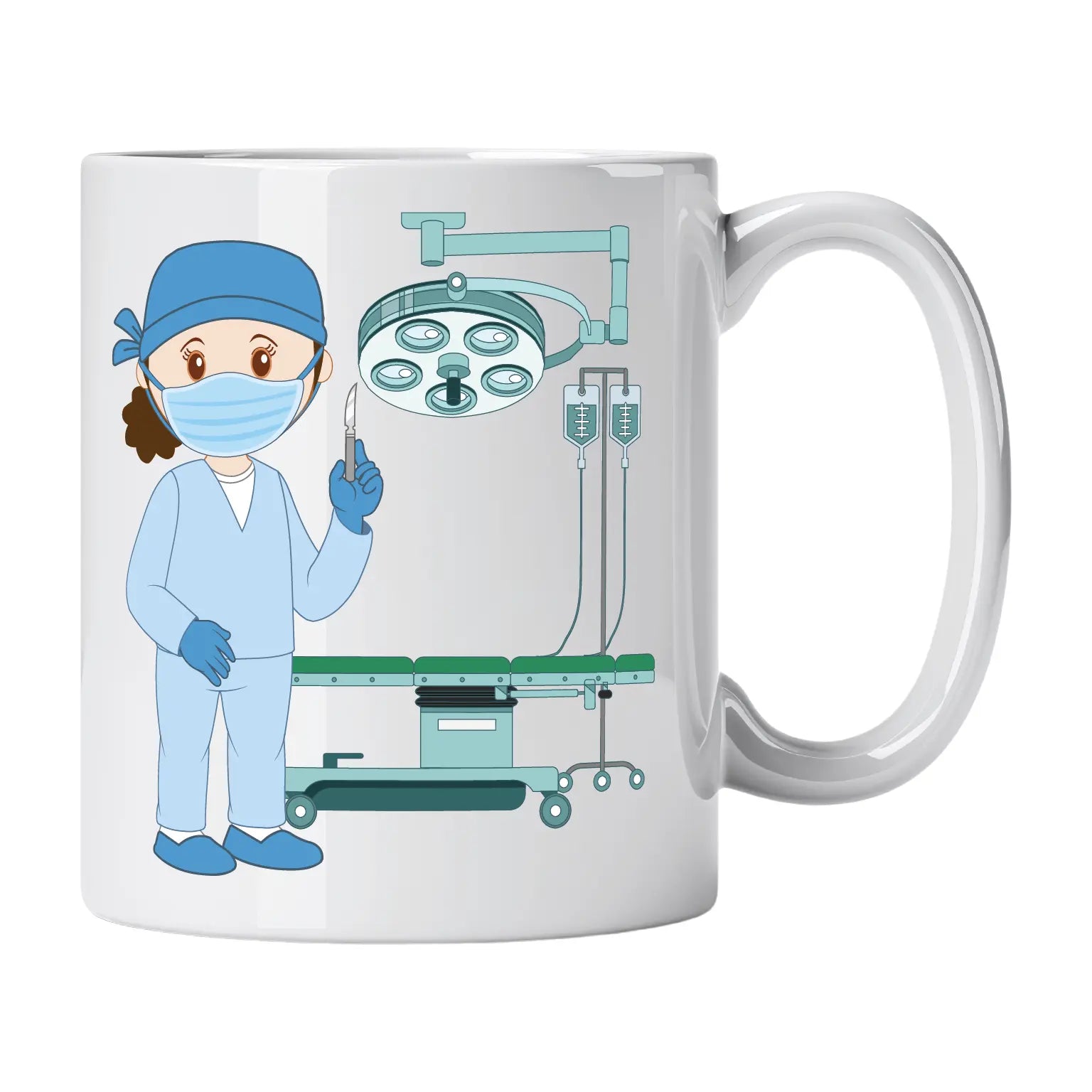 Caneca de Cerâmica Médica Cirurgiã | Cucawik