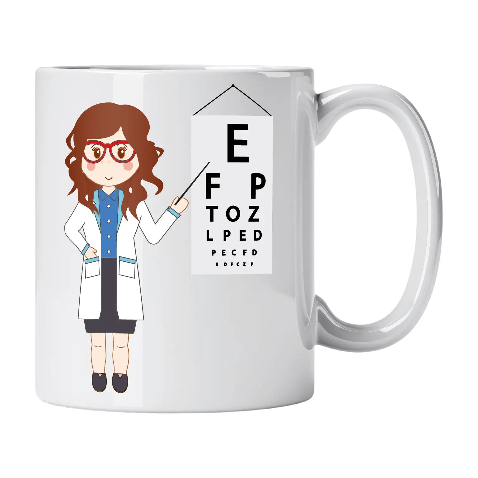 Caneca de Cerâmica Médica Oftalmologista | Cucawik