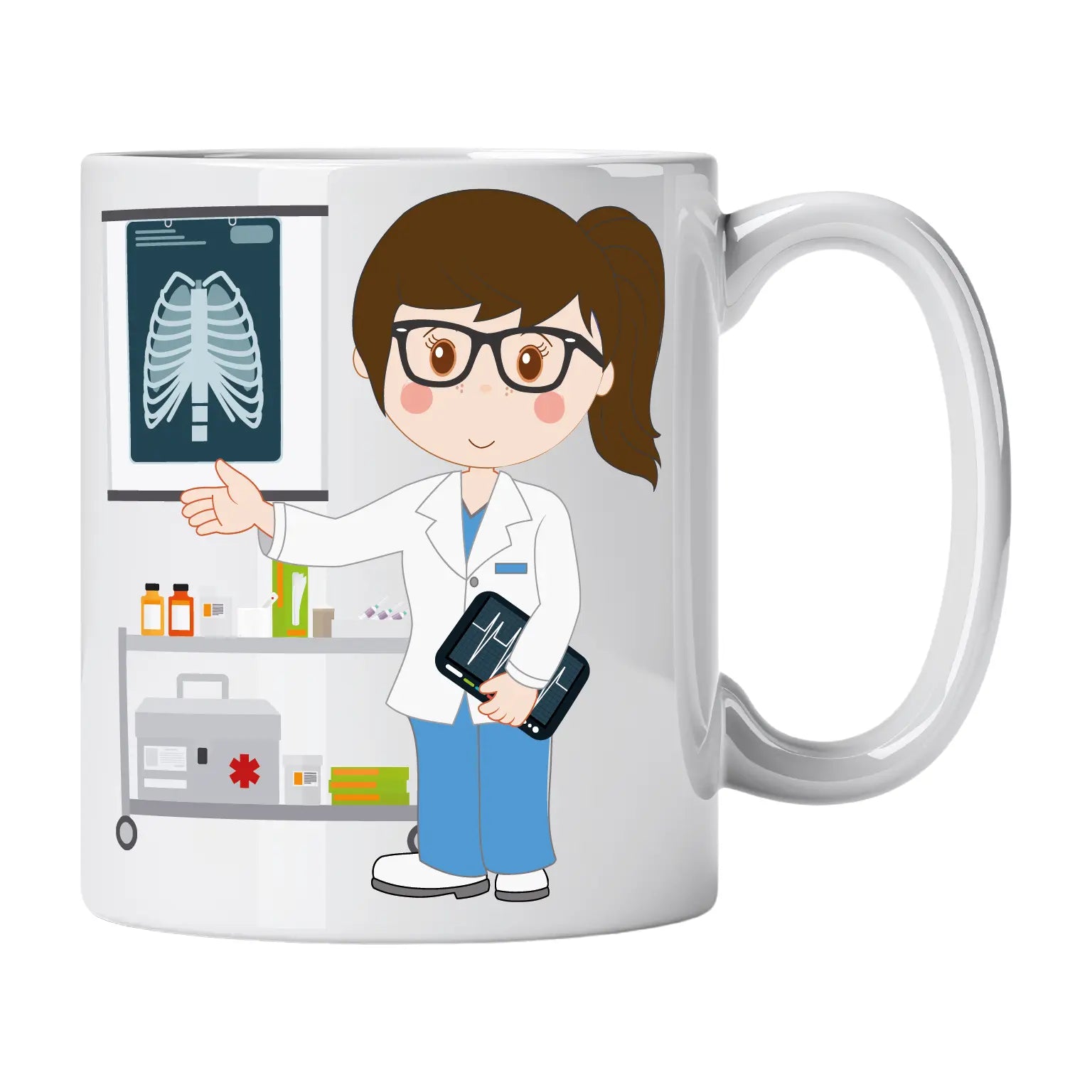Caneca de Cerâmica Médica Radiologista | Cucawik