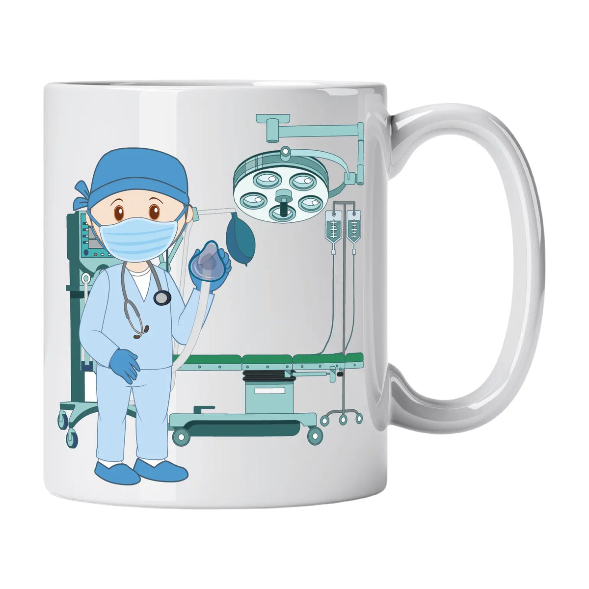 Caneca de Cerâmica Médico Anestesista | Cucawik