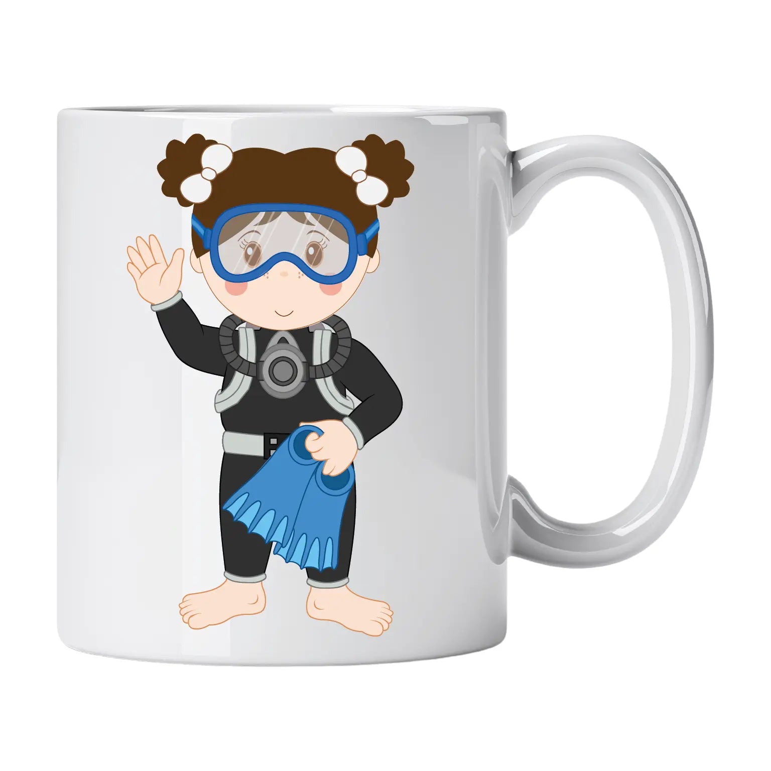 Caneca de Cerâmica Mergulhadora Bióloga | Cucawik