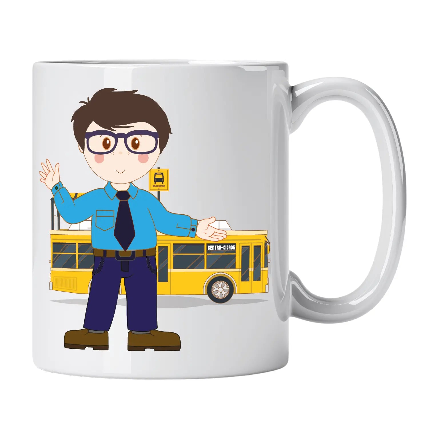 Caneca de Cerâmica Condutor Autocarro | Cucawik