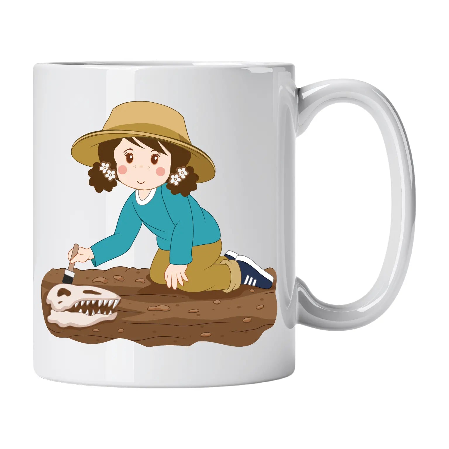 Caneca de Cerâmica Paleontóloga | Cucawik