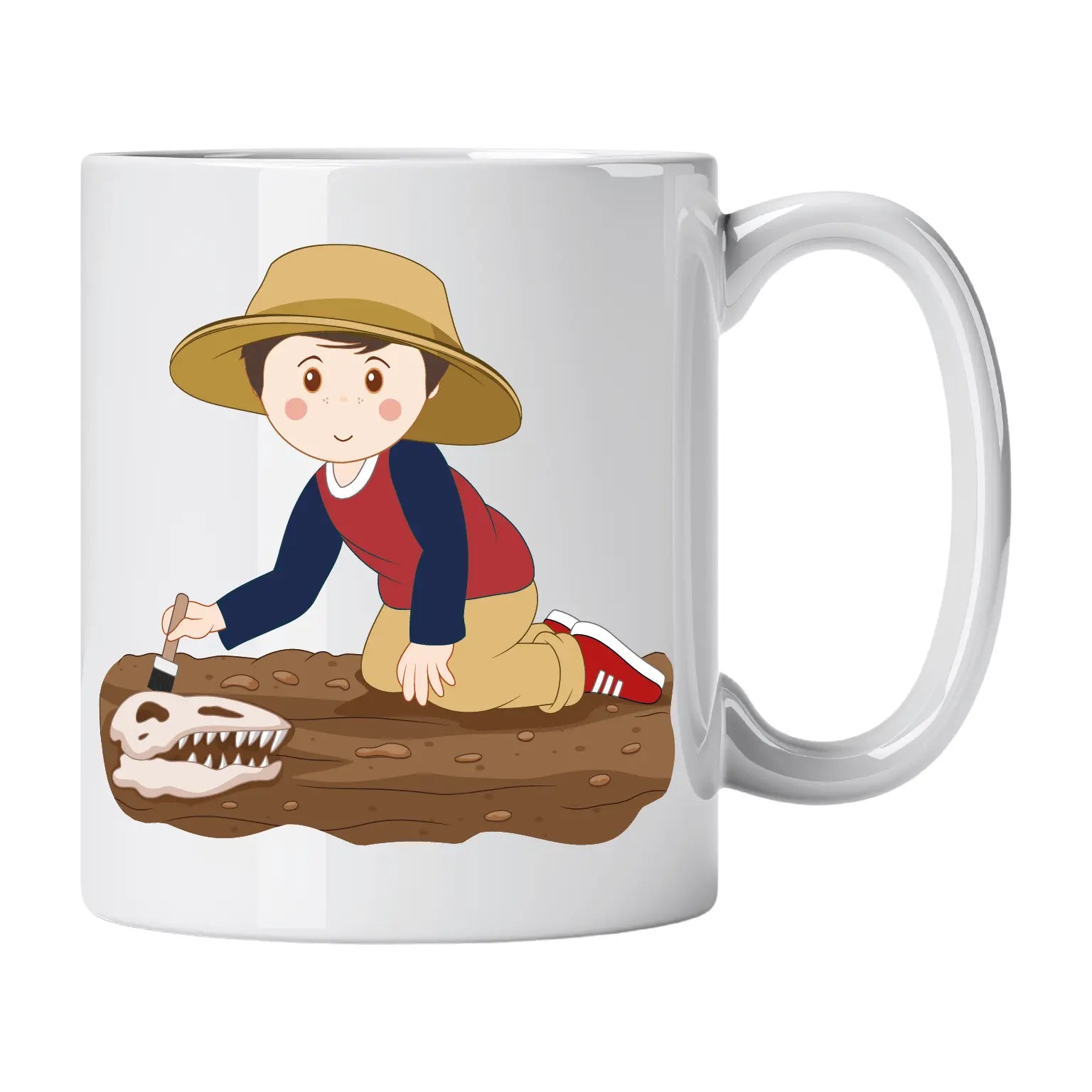 Caneca de Cerâmica Paleontólogo | Cucawik