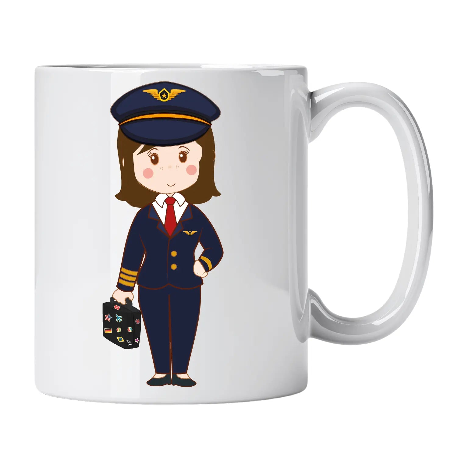 Caneca de Cerâmica Piloto Comercial Homem | Cucawik