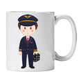 Caneca de Cerâmica Piloto Comercial Mulher | Cucawik