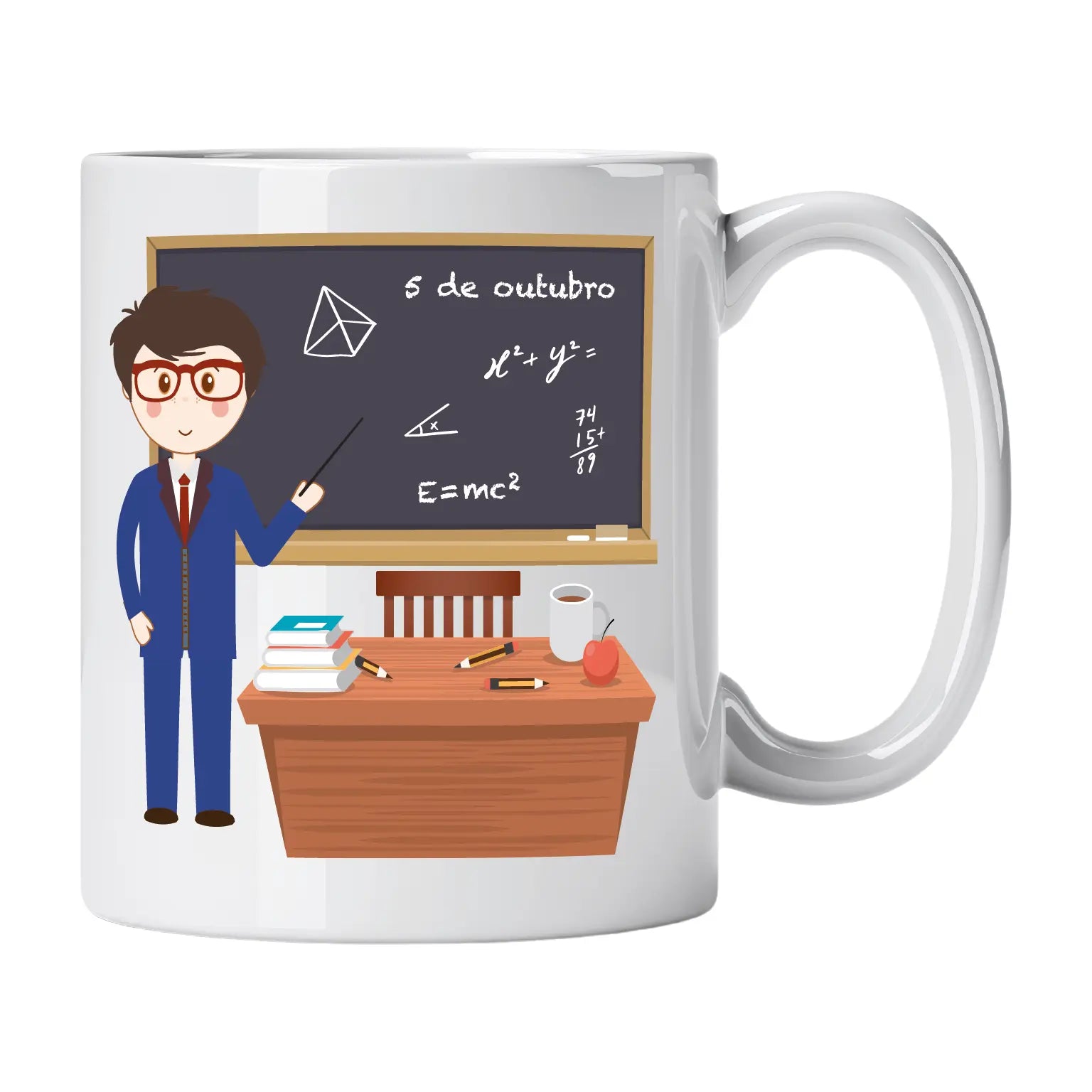 Caneca de Cerâmica Professor | Cucawik