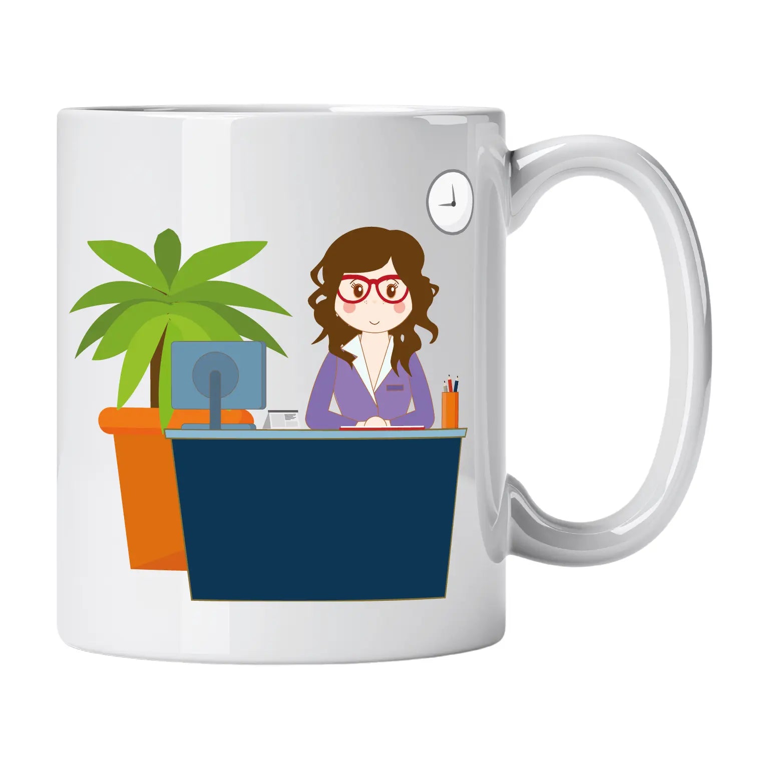 Caneca de Cerâmica Secretária | Cucawik
