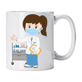 Caneca de Cerâmica Técnica Auxiliar de Saúde | Cucawik