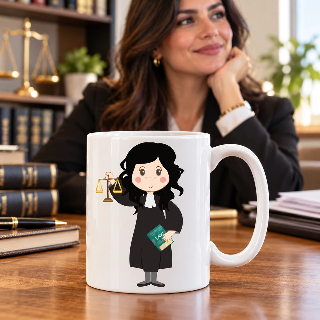 Caneca de Cerâmica Advogada — lifestyle | Cucawik