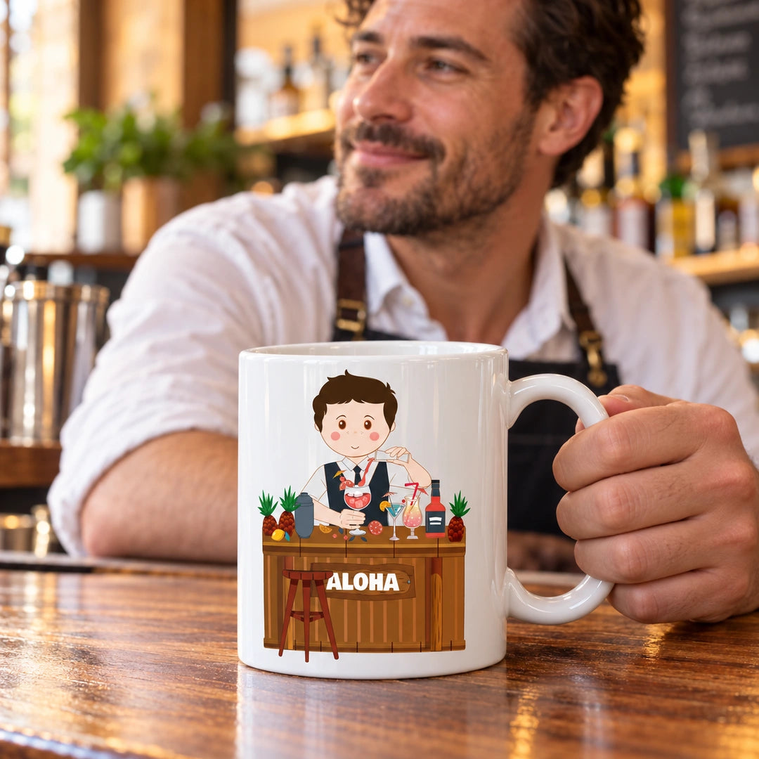 Caneca de Cerâmica Barman — lifestyle | Cucawik