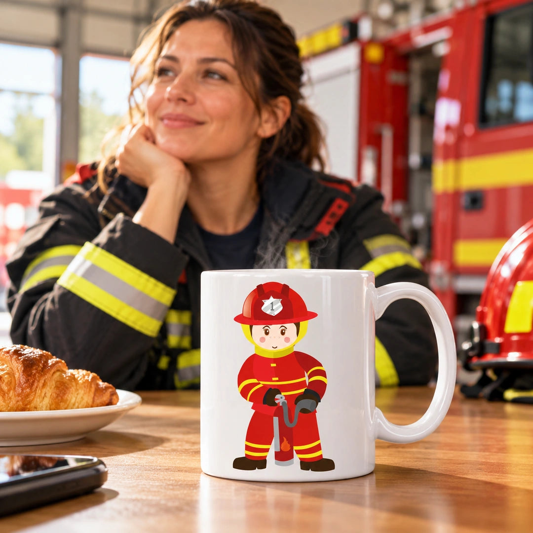 Caneca de Cerâmica Bombeira — lifestyle | Cucawik
