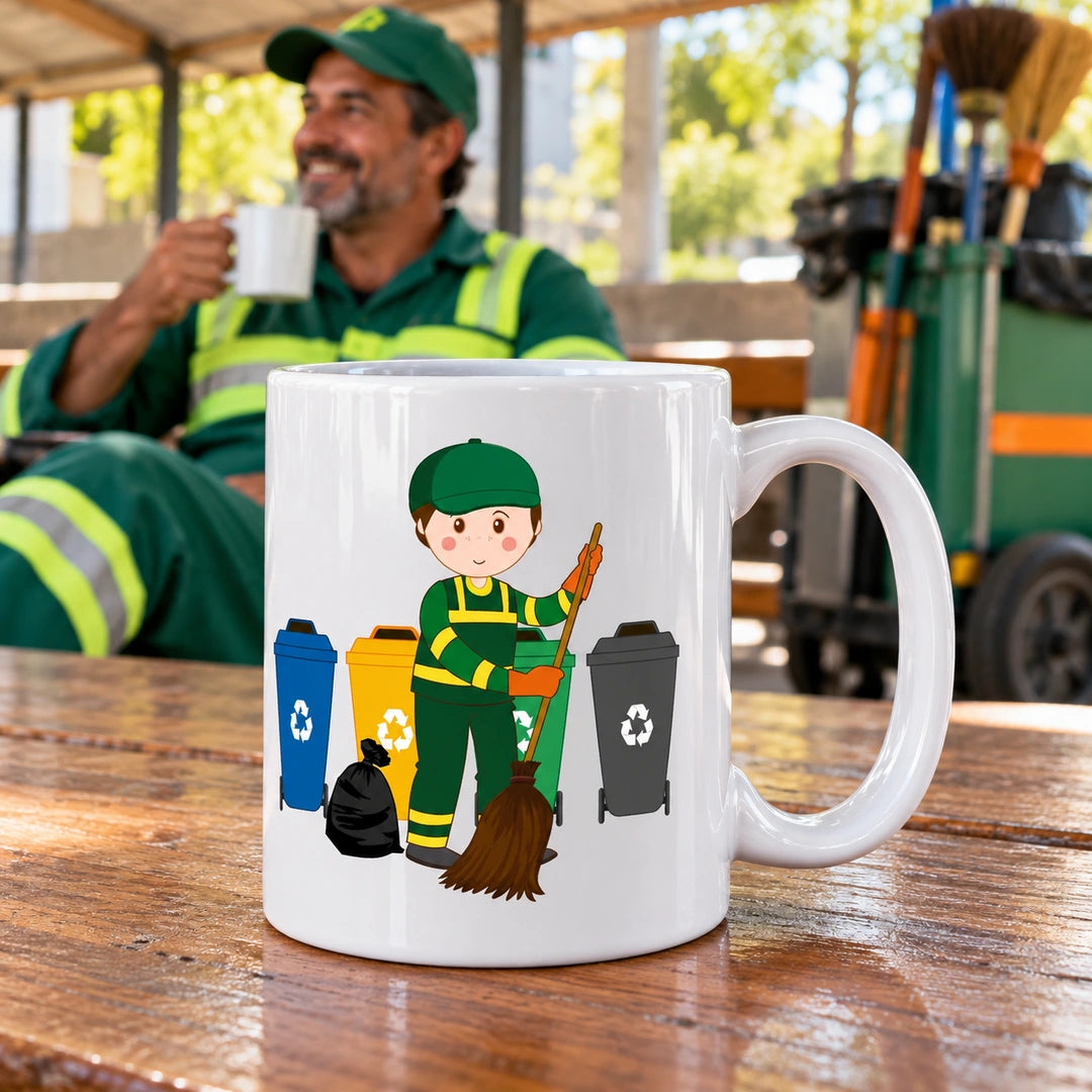 Caneca de Cerâmica Cantoneiro de Limpeza — lifestyle | Cucawik