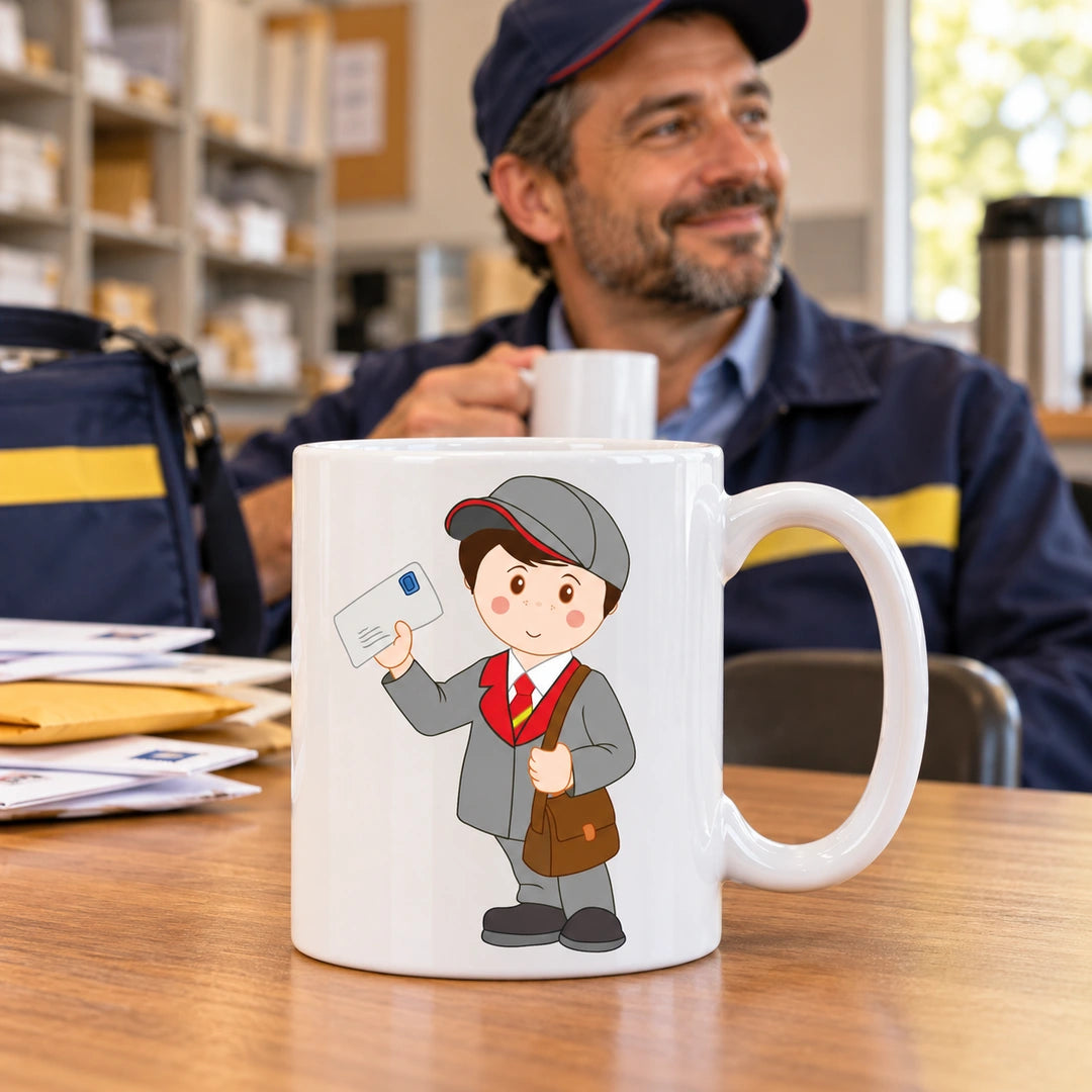 Caneca de Cerâmica Carteiro — lifestyle | Cucawik