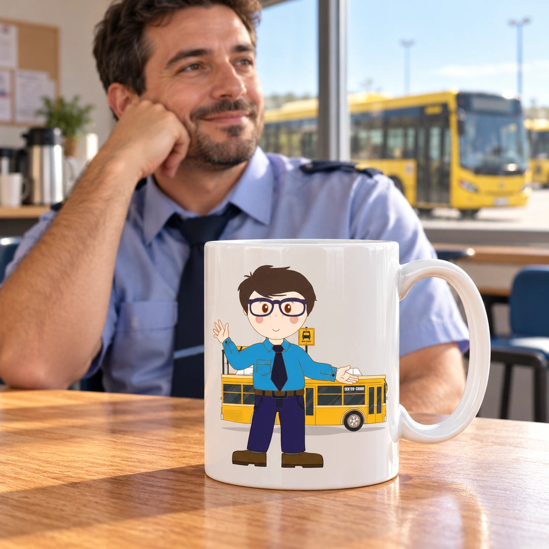 Caneca de Cerâmica Condutor Autocarro — lifestyle | Cucawik