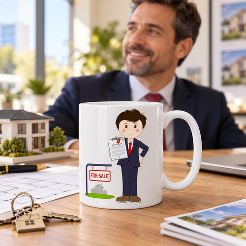 Caneca de Cerâmica Consultor Imobiliário — lifestyle | Cucawik