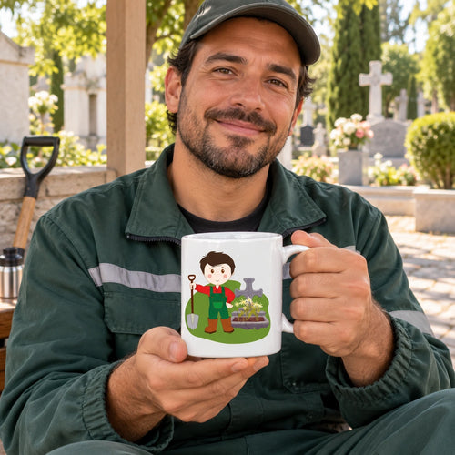 Caneca de Cerâmica Coveiro em utilização | Cucawik