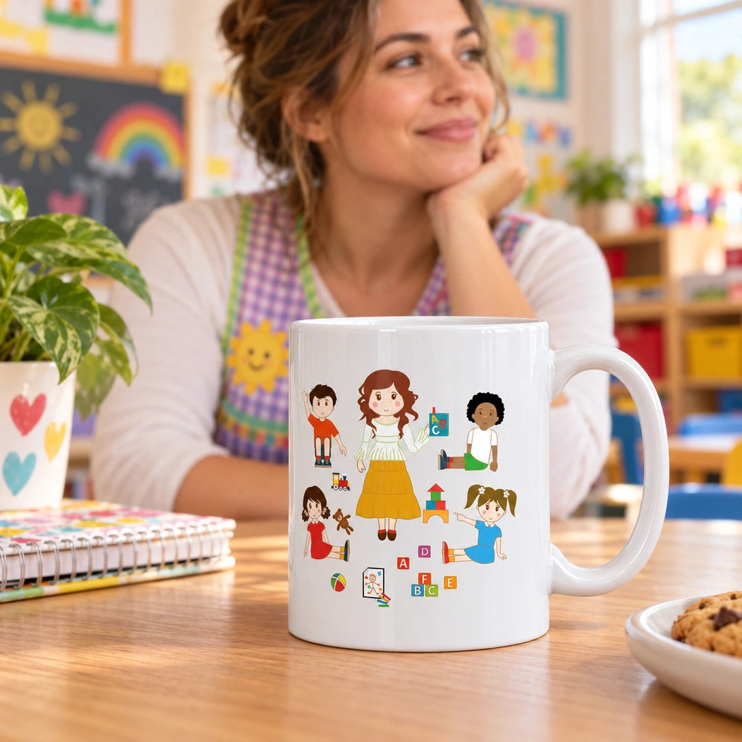 Caneca de Cerâmica Educadora Infantil — lifestyle | Cucawik