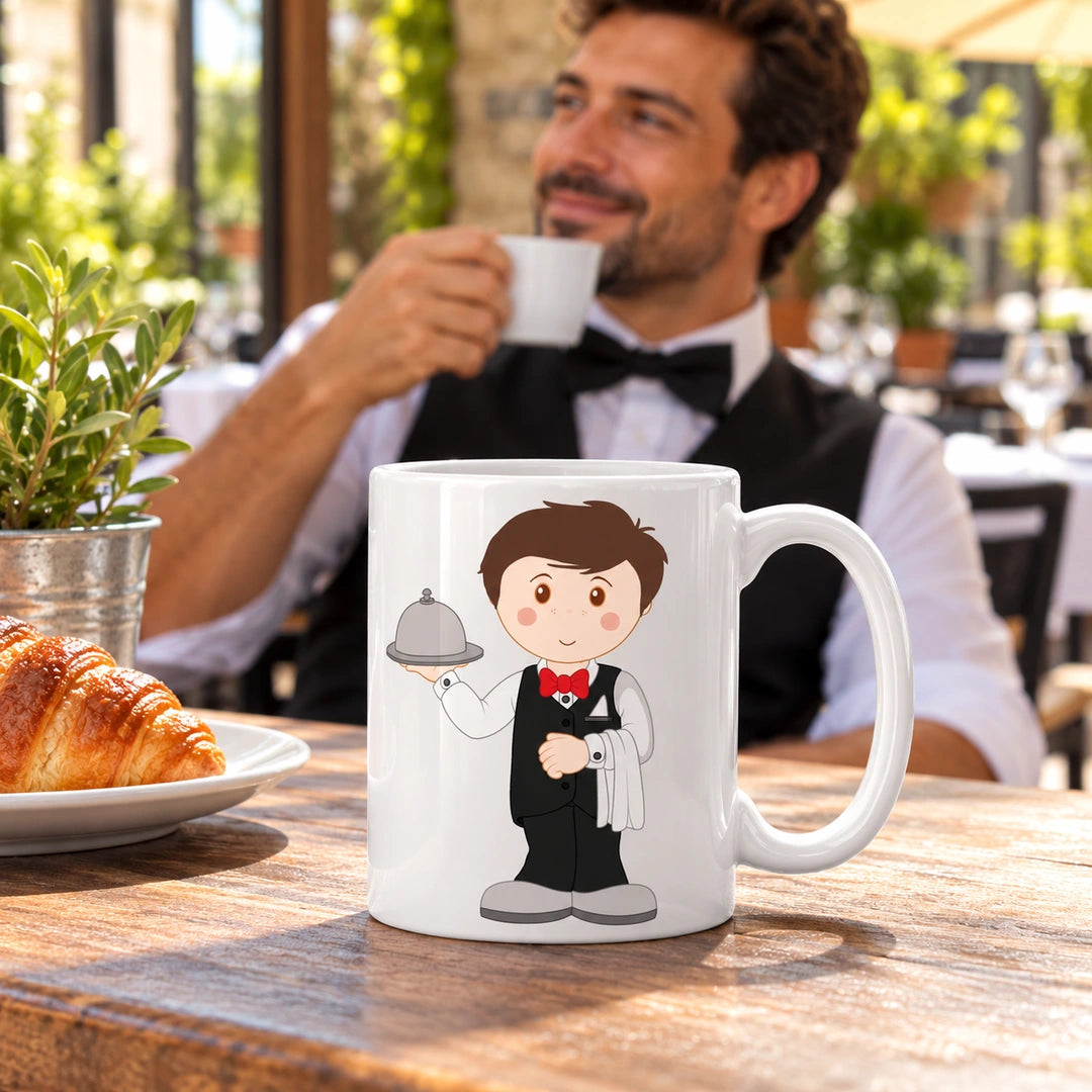 Caneca de Cerâmica Empregado de Mesa — lifestyle | Cucawik
