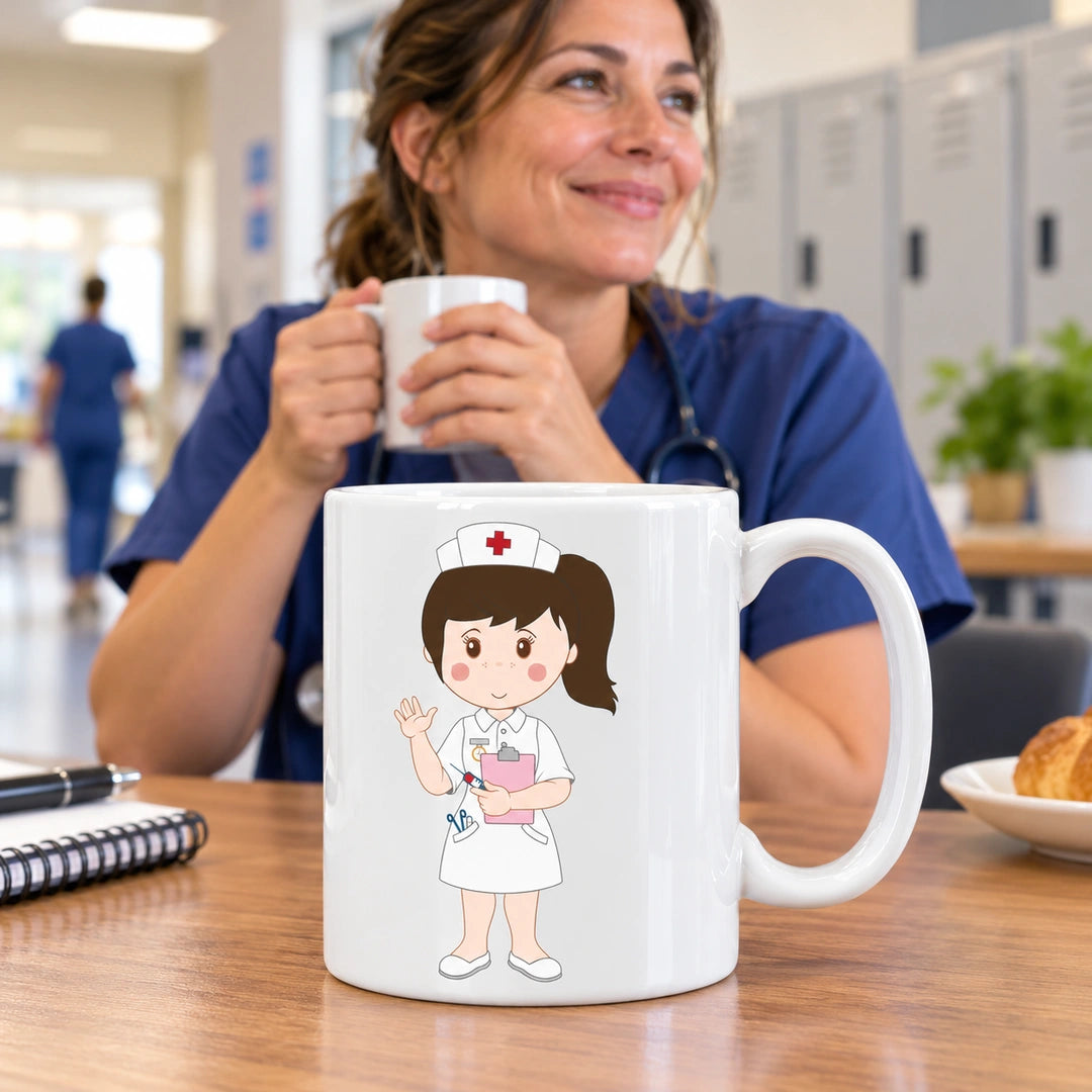 Caneca de Cerâmica Enfermeira — lifestyle | Cucawik