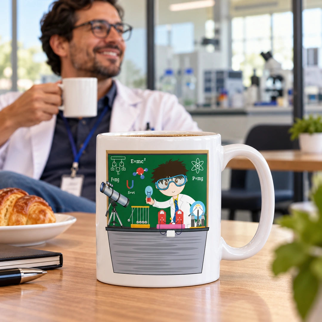 Caneca de Cerâmica Engenheiro Físico — lifestyle | Cucawik