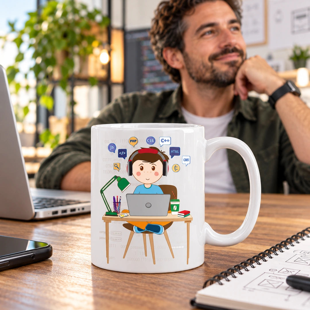 Caneca de Cerâmica Engenheiro Informático — lifestyle | Cucawik